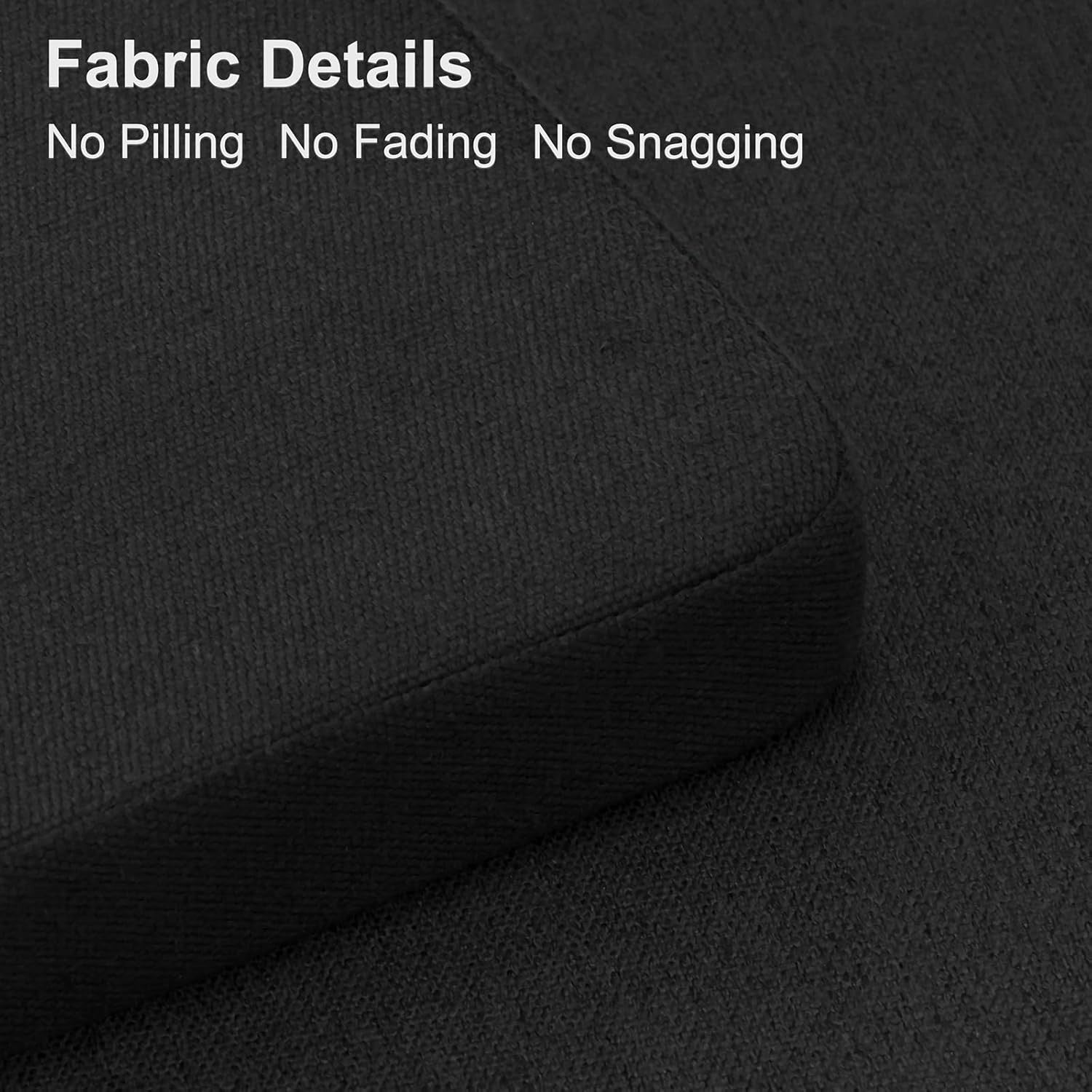 Comfortable D-Shaped Foam Chair Cushions Set of 4, Silicone Backing, 17x16.5in