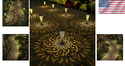 Decorative Solar Garden Lights - 6 Waterproof LED Fixtures for Pathway Benefits
