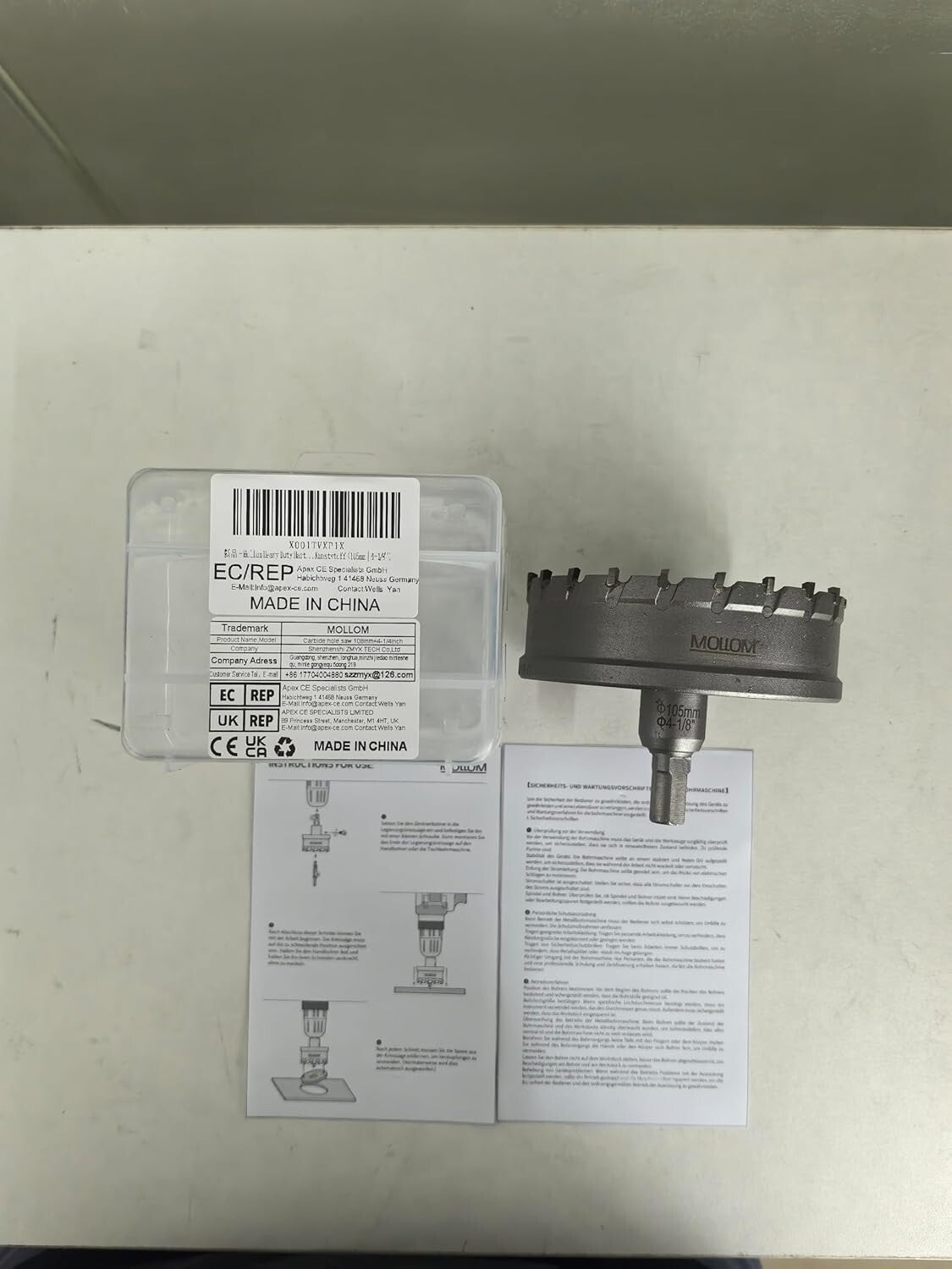 152mm Tungsten Carbide Hole Cutter - Superior Durability for Steel and Plastic