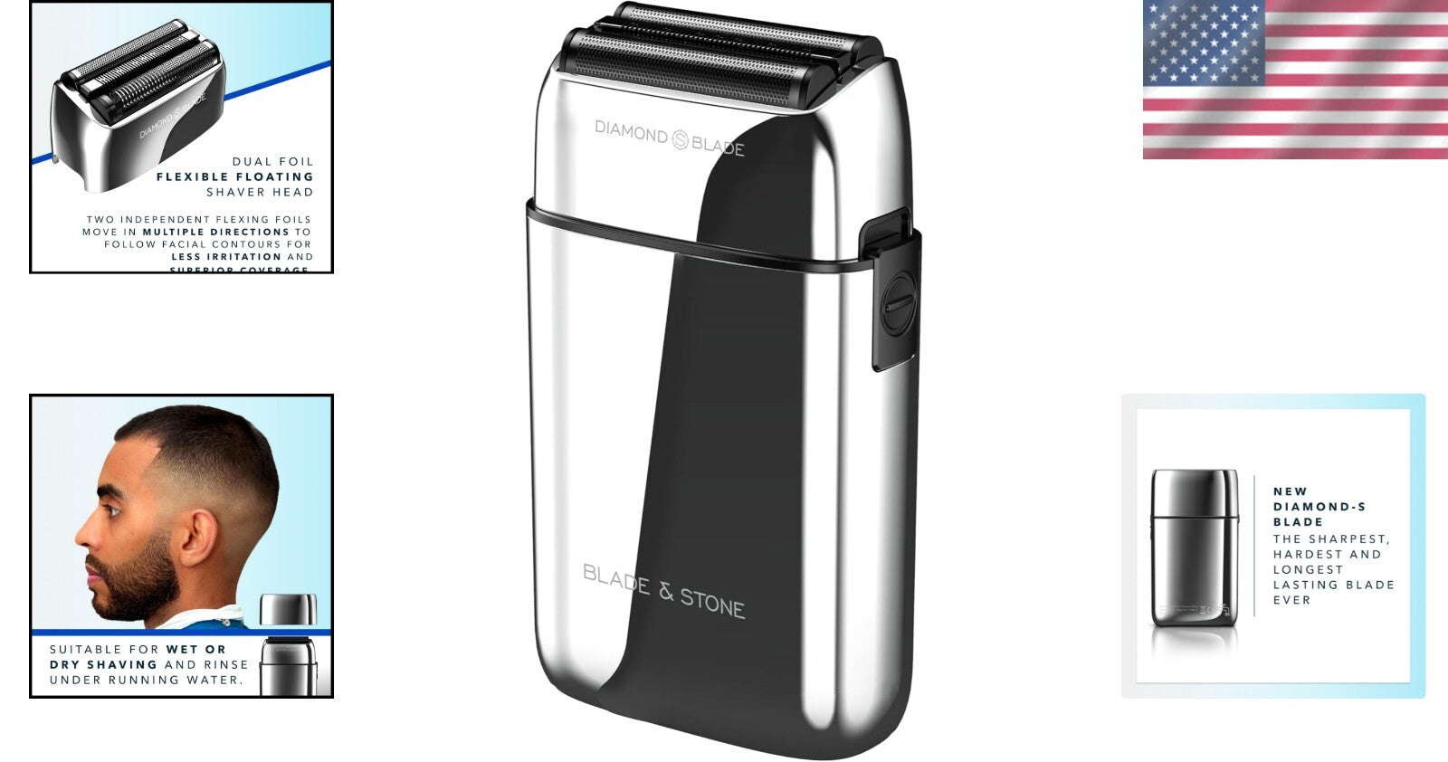 PS501 Professional Foil Shaver - Ultimate Waterproof Grooming for Face & Beard