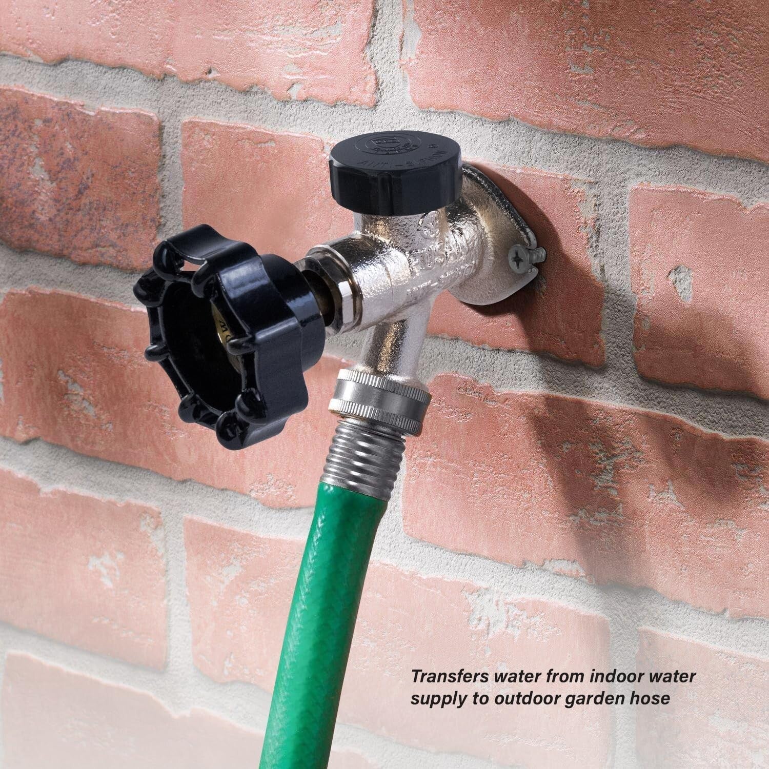 Frost-Free 10'' Chrome Plated Brass Sillcock with Vacuum Breaker - Anti-Siphon