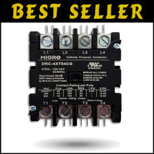 Load image into Gallery viewer, Versatile 4 Pole Heavy-Duty 40 AMP Contactor - 110/120 VAC, 2-Year Warranty