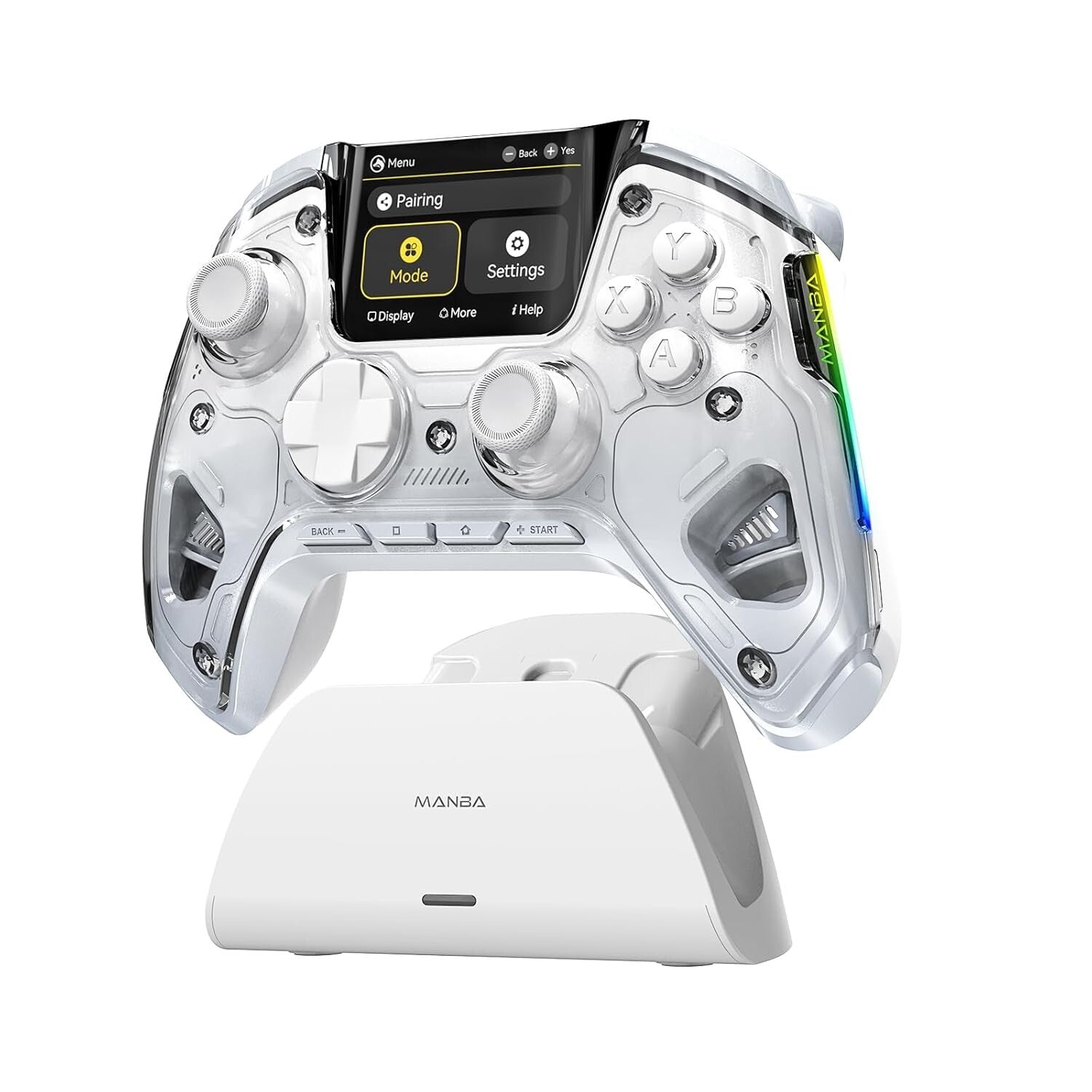 Next-Gen Wireless Controller for PC/Switch with Visual Battery & Smart Features