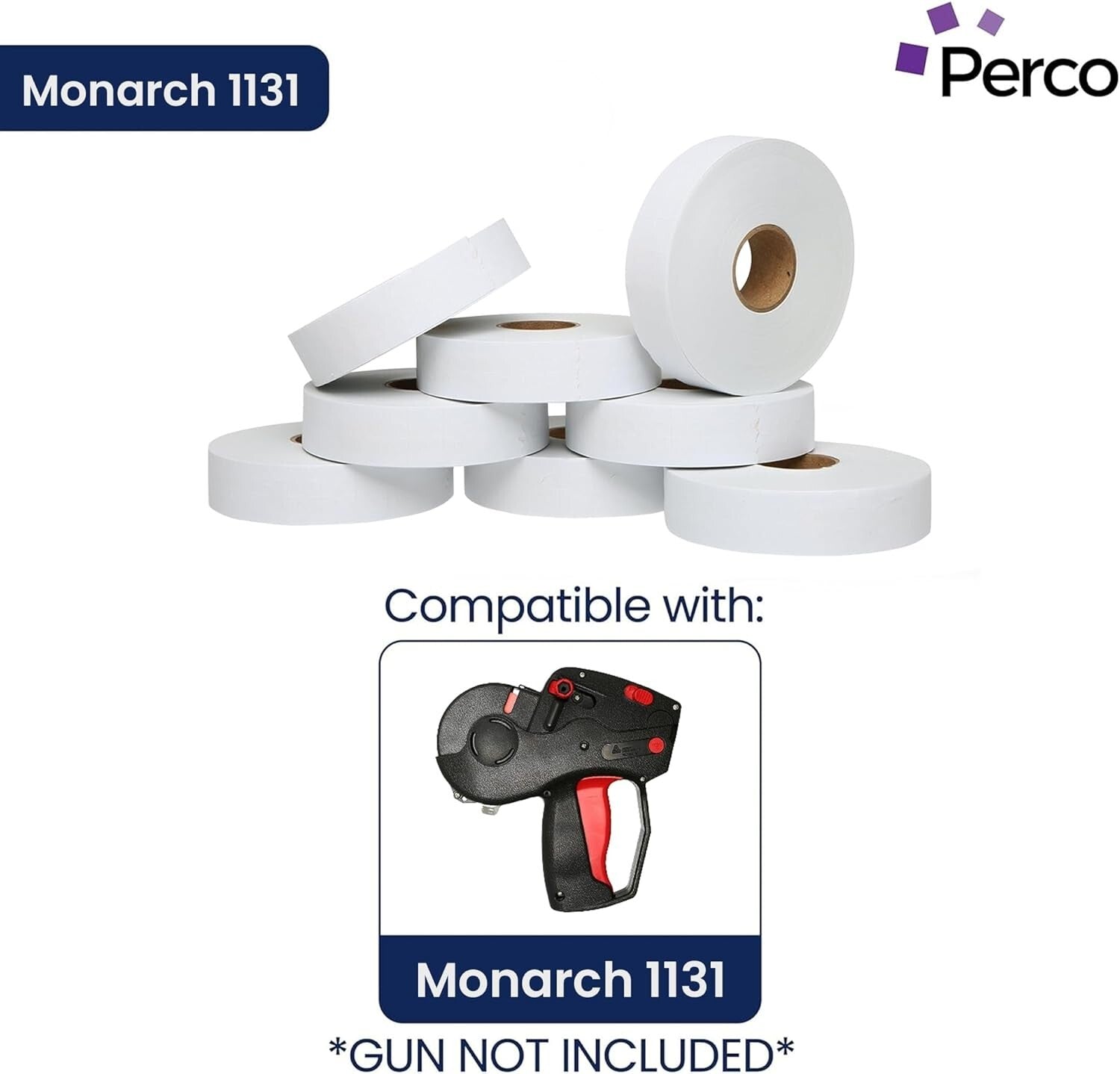 Bulk White Pricing Labels for Monarch 1131 - 160,000 Labels + Ink Rolls Included