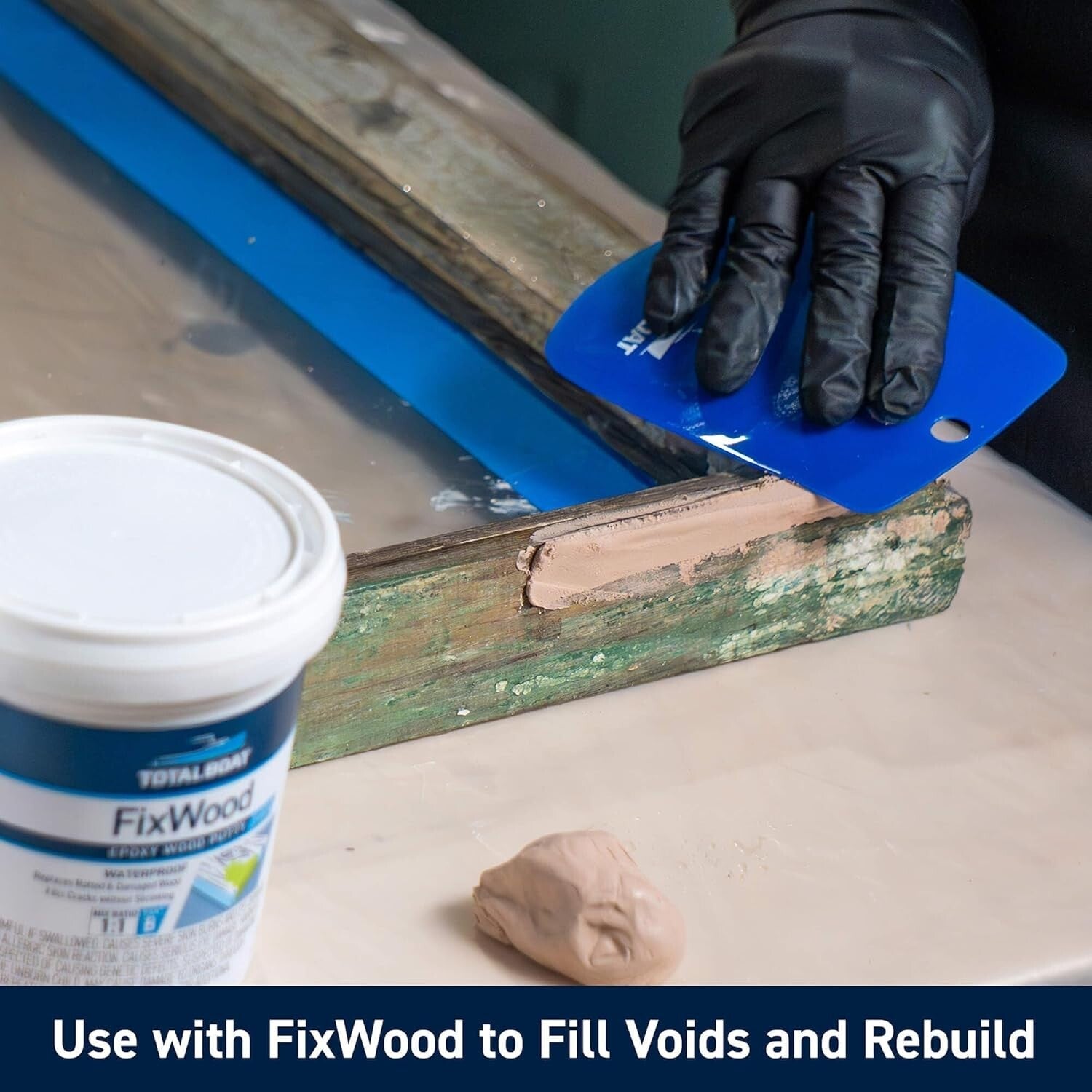 Premium Cold Weather Wood Stabilizer - Clear Epoxy for Rot Repair & Restoration