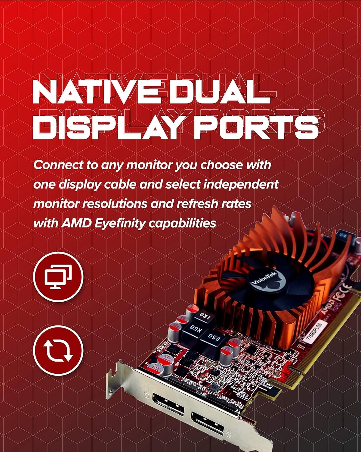 Power Your Displays with AMD Radeon HD 7750 2GB GDDR5 - Plug-and-Play Design