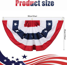 Load image into Gallery viewer, Traditional Stars and Stripes Bunting Flags for Memorable Patriotic Celebrations