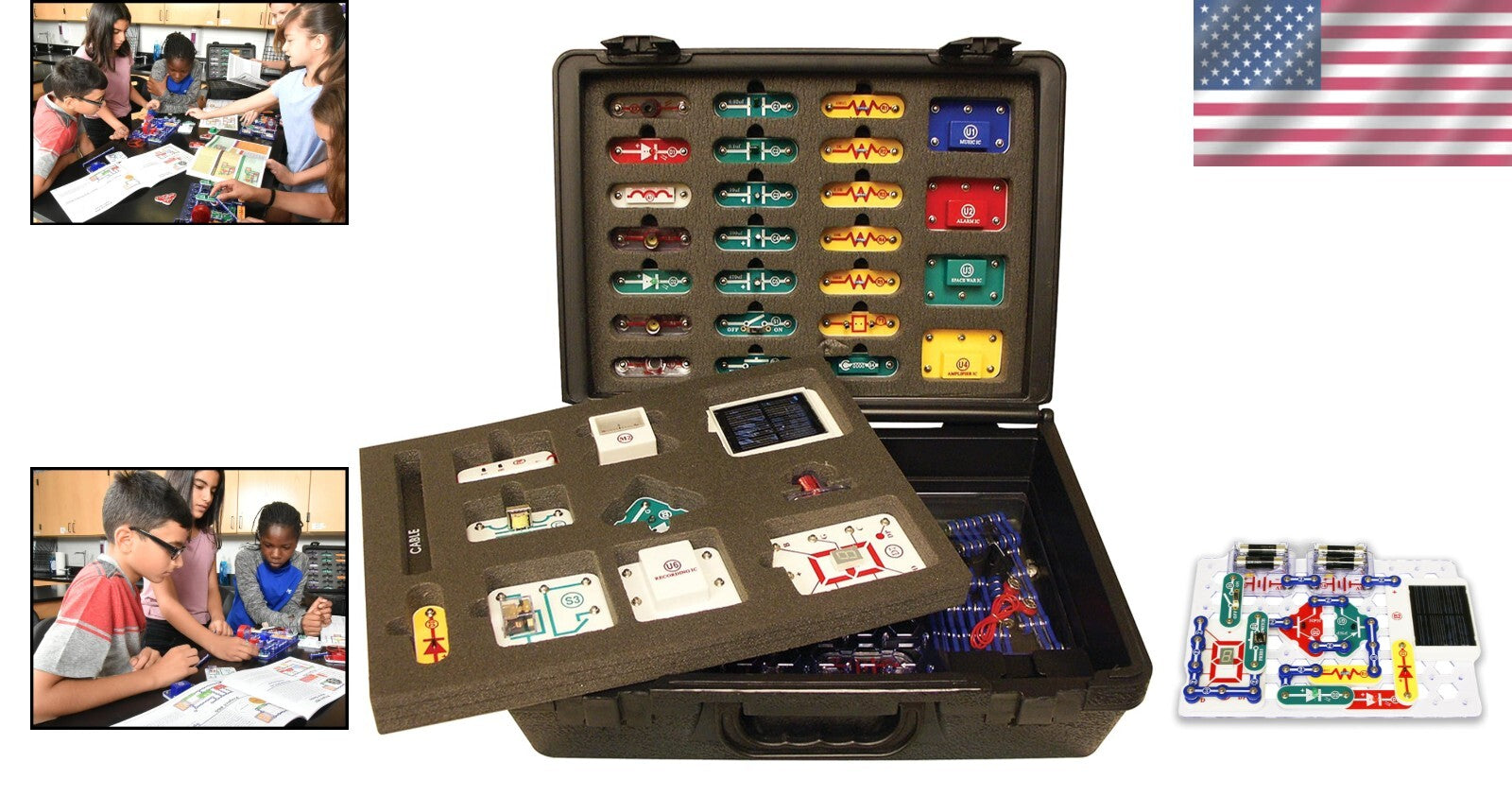 750+ Hands-On Electronic Projects Kit with Teacher Guide - Award Winning