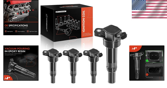 Durable Ignition Coil Pack Set for Kia Soul & Forte Models - High Performance