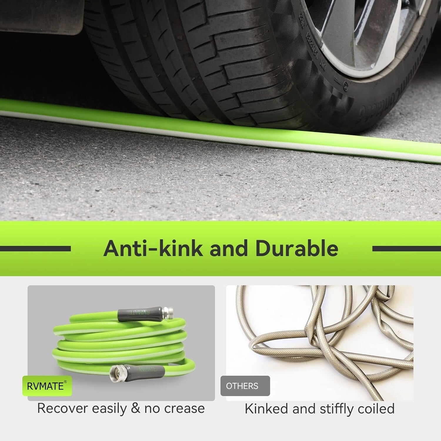 Flexible & Leak-Free 100FT RV Water Hose - Ideal for Camping & Gardening