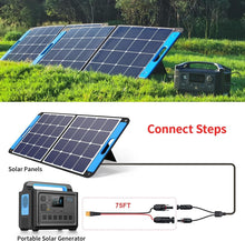 Load image into Gallery viewer, Reliable 10AWG 75FT XT60 Solar Extension Cable for Power Stations and Generators