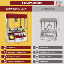 Load image into Gallery viewer, Classic Electric Claw Machine Game - Nostalgic Candy Prize Dispenser with Sound