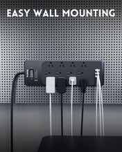 Load image into Gallery viewer, Spacious 12-Outlet Power Strip with 20W USB-C &amp; Flat Plug Design - ETL Listed