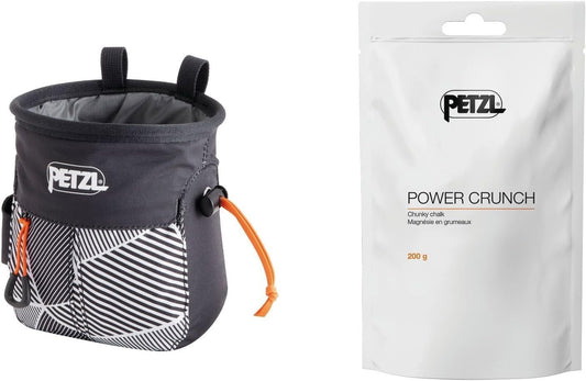 Eco-Conscious Climber's Choice: Ergonomic Chalk Bag with Expanding Zipper Pocket