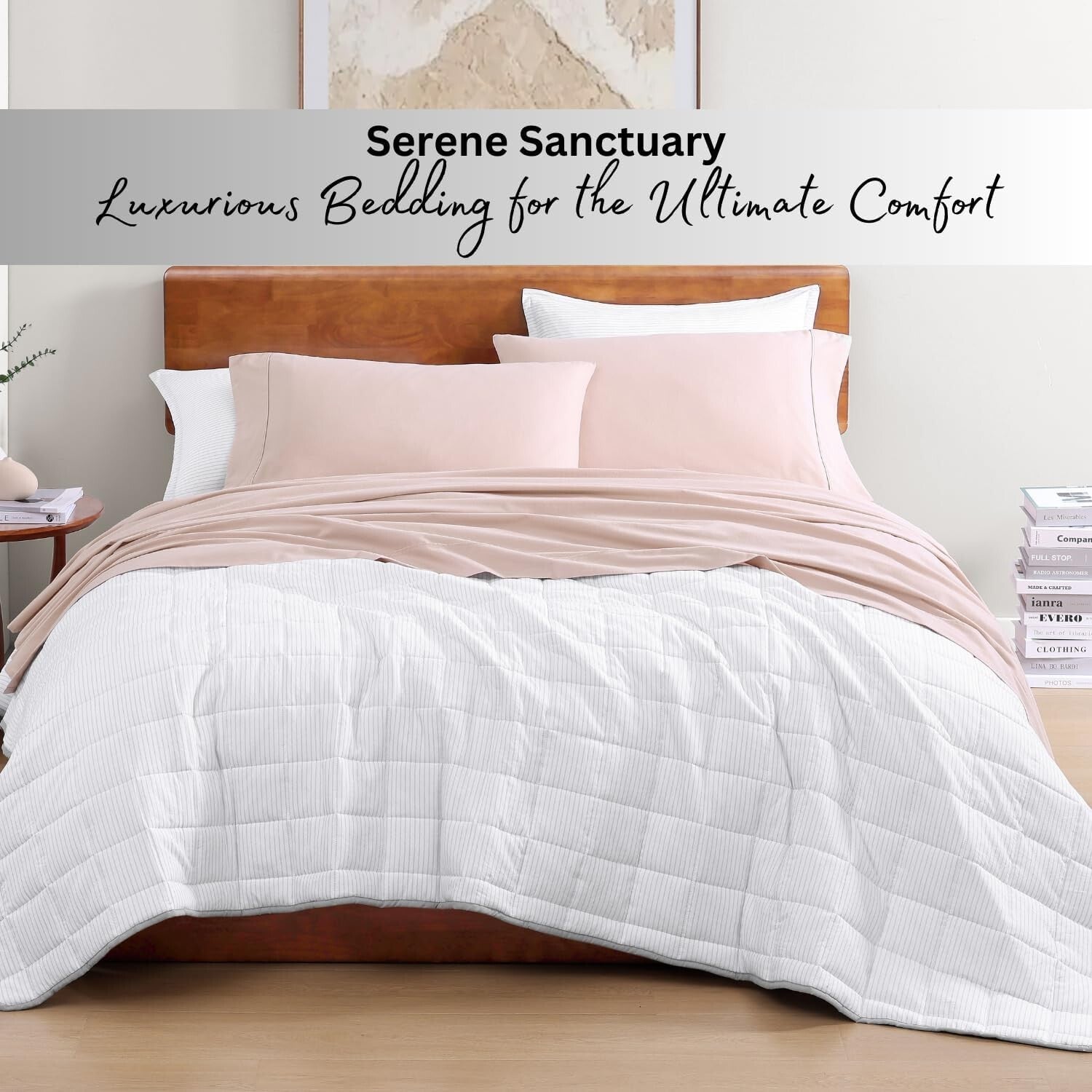 Soft Percale Full Size Cotton Sheet Set – Machine Washable, Fade Resistant