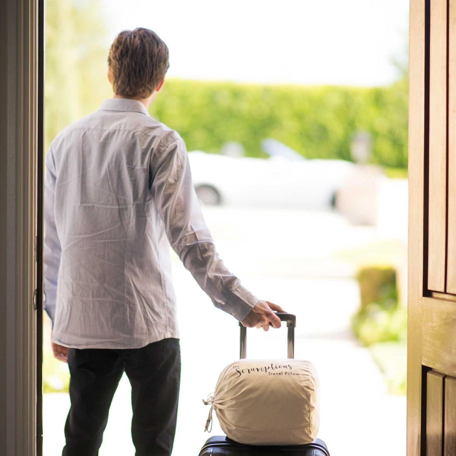 Handmade Cooling Travel Pillow with Adjustable Support - Eco-Friendly & Compact