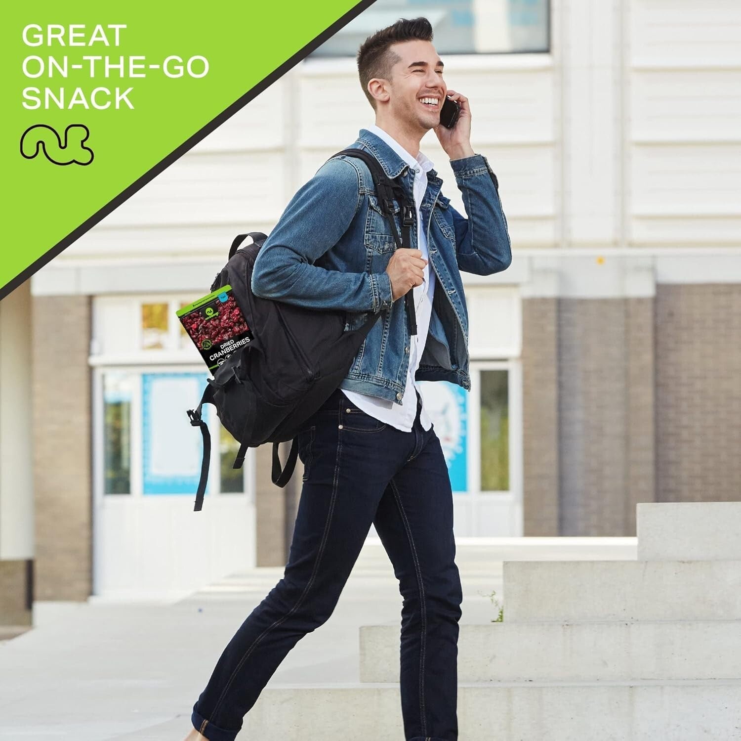 Fresh Handpicked Sun-Dried Cranberries - Lightly Sweetened Healthy Snack - 80oz