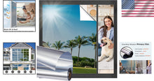 Load image into Gallery viewer, Easy Install PV Blocking Window Tint - Daytime Privacy Film, 45 x 157 in, Silver