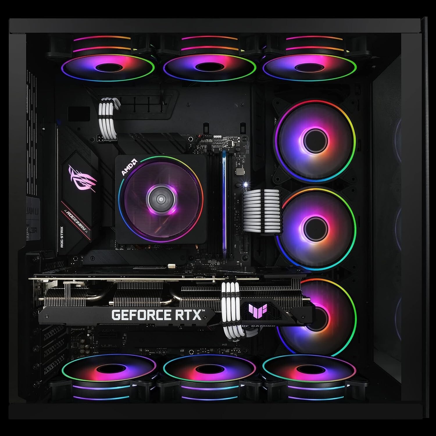 Effortless Cooling: 120mm RGB Case Fan Pack with Anti-Vibration & Remote Control