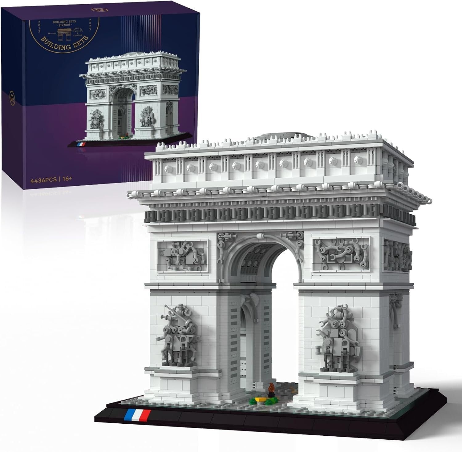 Arc de Triomphe Architectural Model Kit 4436PCS - Travel and Art Enthusiast Gift