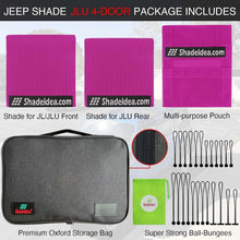 Load image into Gallery viewer, Pink Mesh Sun Shade Top for Jeep Wrangler JL 2018-2023 – UV Blocker &amp; Noise R...