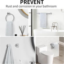 Load image into Gallery viewer, Stylish 10-Piece Bathroom Hardware Set - Brushed Nickel Finish, Safe Design
