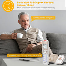 Load image into Gallery viewer, Champagne Gold/White DECT 6.0 Phone - 2 Handsets with Voice-Activated Answering