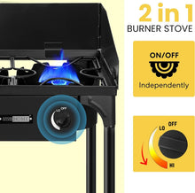 Load image into Gallery viewer, Portable 150,000 BTU Camp Stove with Detachable Legs - Ideal for Outdoor Cooking