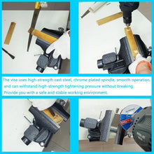 Load image into Gallery viewer, Durable 6" Cast Iron Bench Vise with Dual Installation &amp; High Clamping Power