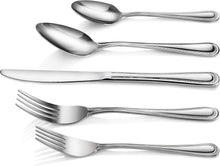 Load image into Gallery viewer, Complete Bead Pattern Stainless Steel Cutlery Set - 60 Pieces for Stylish Dining