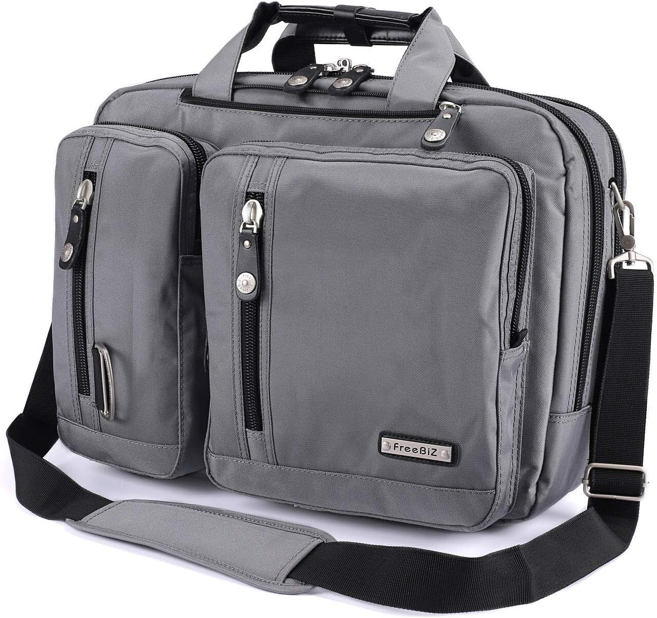 Versatile 18.4 Inch Convertible Laptop Briefcase Backpack & Messenger Bag