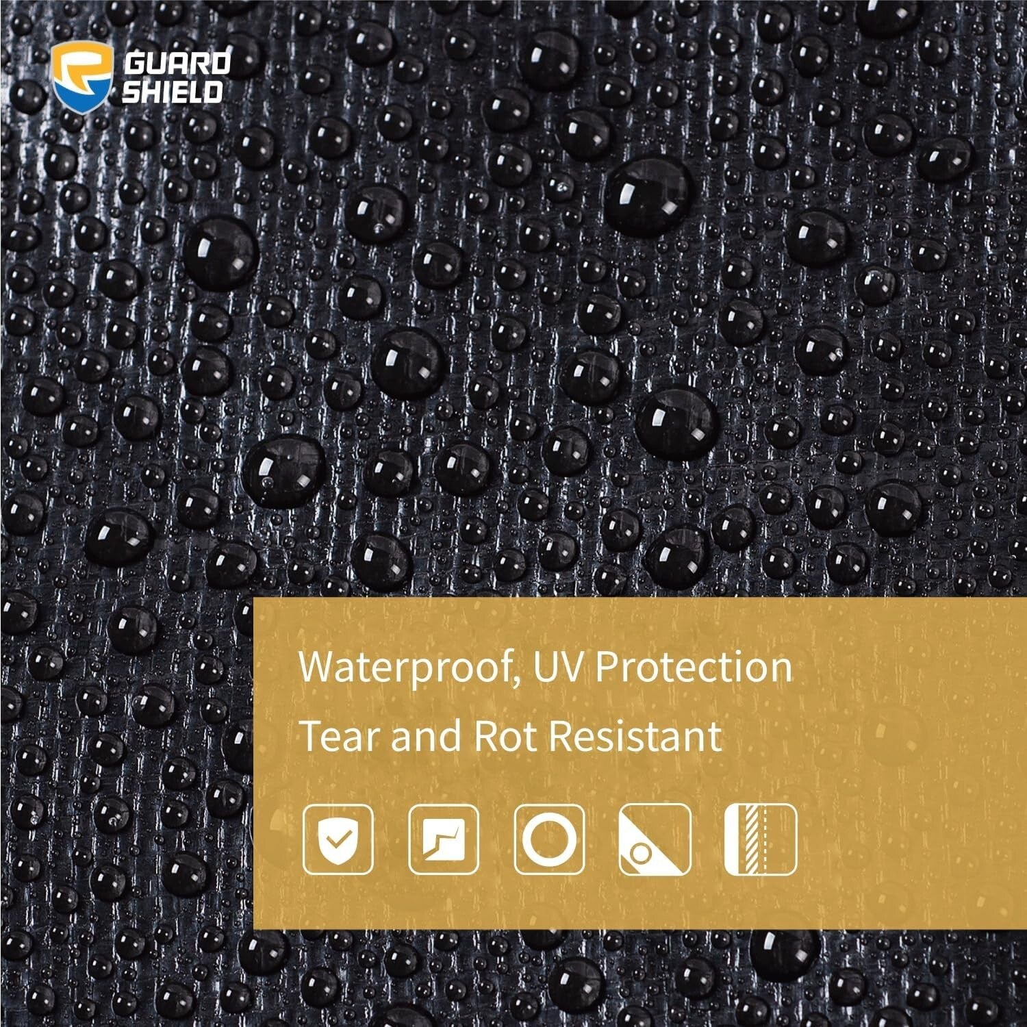 10x12 Feet Heavy-Duty Waterproof Tarps with Grommets - 2-Pack, Outdoor Essential