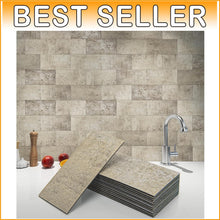 Load image into Gallery viewer, Waterproof 3x6 Subway Tile Stickers - Perfect for Bathroom &amp; Kitchen Backsplash