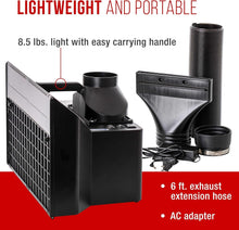 Load image into Gallery viewer, Heavy-Duty Portable Airbrush Spray Booth with Powerful Extraction &amp; Lighting