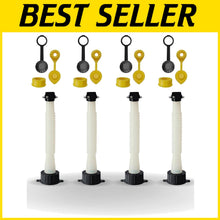 Load image into Gallery viewer, Universal Gas Can Spout Replacement 4 Pack – Leak-Proof &amp; Flexible Nozzles