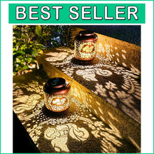 Load image into Gallery viewer, Unique Squirrel Solar Lanterns - 2-Pack Outdoor Waterproof Tabletop Lights