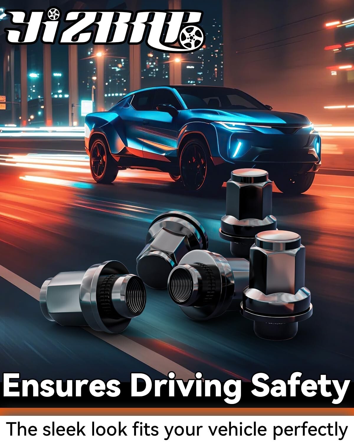 Corrosion Resistant Acorn Lug Nut Set - 20pcs M14x1.5, Ideal for SUVs & Trucks