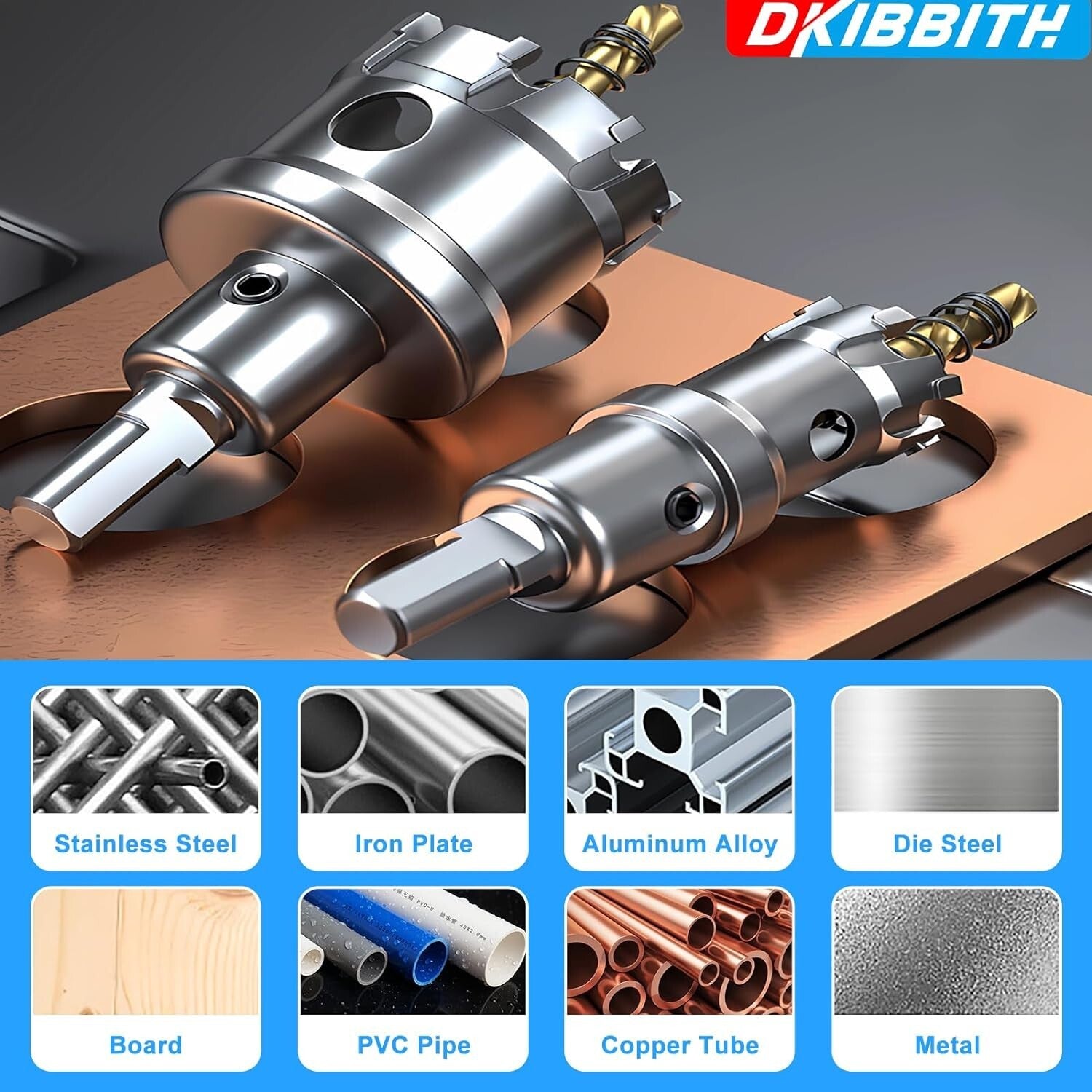 Durable 11-Piece Hole Saw Set with Rust-Resistant Storage Case - Ideal for DIY