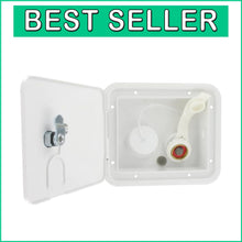 Load image into Gallery viewer, Paintable Brass Water Inlet Hatch with Fast Fill Air Vent - Compact 7.63" Size