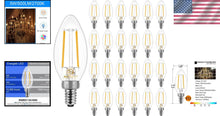Load image into Gallery viewer, Dimmable Soft White LED Bulbs B10, 60W Equivalent - Elegant Chandelier Lighting
