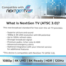 Load image into Gallery viewer, 360-Degree Rotating Outdoor HD Antenna - 200 Miles with Mounting Pole Included