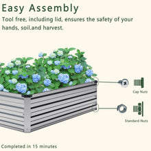 Load image into Gallery viewer, Durable &amp; Safe 2-Piece Raised Garden Bed Kit - 12x4x1FT for Herbs &amp; Fruits