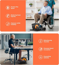 Load image into Gallery viewer, Compact Seated Pedal Exerciser - Whisper-Quiet Under Desk Elliptical for Seniors
