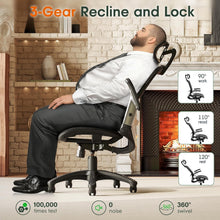 Load image into Gallery viewer, Multi-Functional Ergonomic Chair with Flip-Up Arms - Ideal for Tall Users