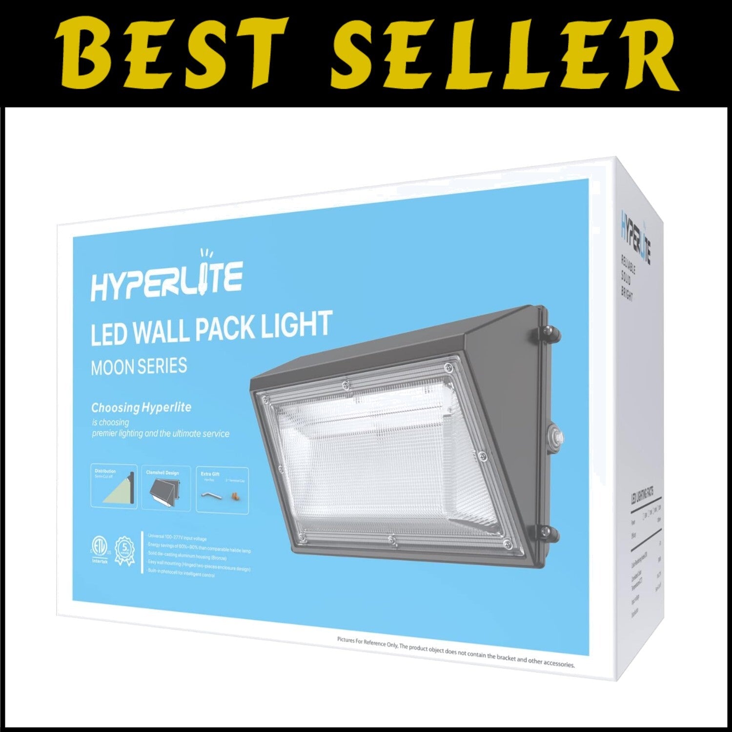 70W LED Wall Pack Light with Dusk-to-Dawn Sensor - 9100 Lumens for Outdoor Se...