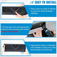 Load image into Gallery viewer, Rust-Resistant 18-Inch Baseboard Registers - 10-Pack Easy Install Solution
