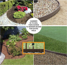 Load image into Gallery viewer, Premium 20-Pack Plastic Landscape Stakes with Pre-Drilled Holes for Stability