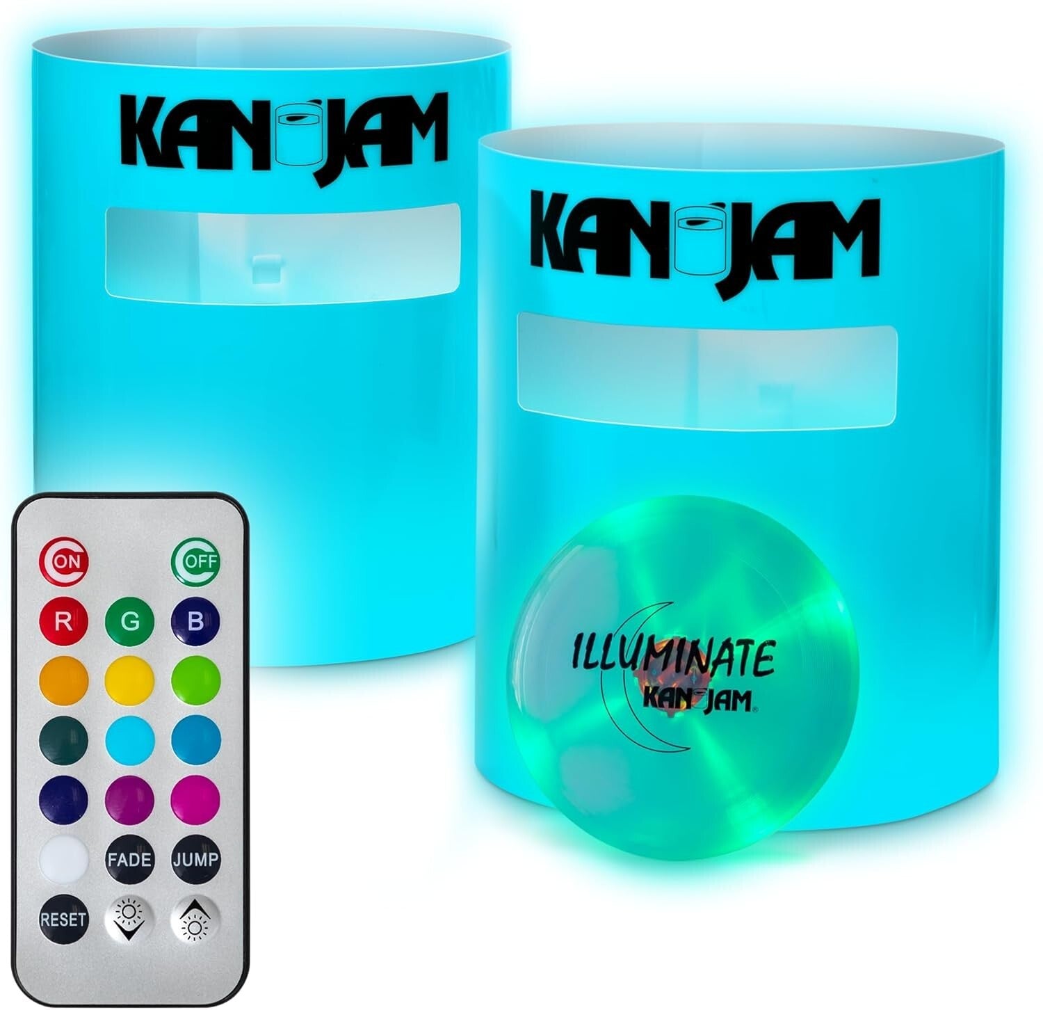 Kan Jam Illuminate - LED Outdoor Disc Toss Game with Carry Bag & Night Features