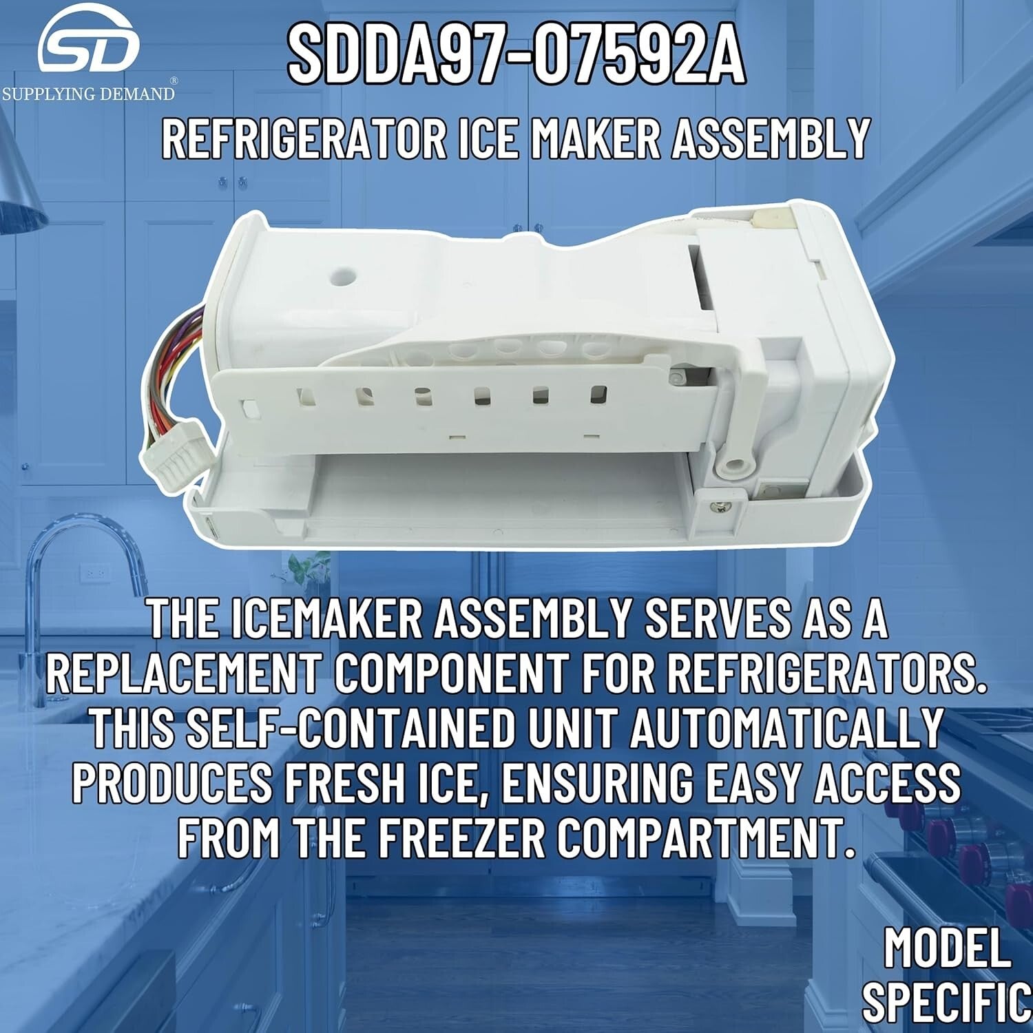 DA97-2051096 Model-Specific Refrigerator Ice Maker Assembly - Easy Install