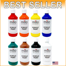 Load image into Gallery viewer, Student-Friendly Acrylic Paint Set of 8 Colors | Made in the USA, 8 oz Bottles